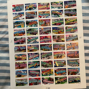 Colorful States Stamp collection